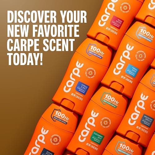 Carpe 100-Hour Antiperspirant Deodorant for Men, Sandalwood - 2 Pack | Dermatologist Tested - 100 Hr Sweat & Odor Control - Free from Baking Soda & Parabens - Clinical Strength Deodorant - 2 Pack thumbnail 9