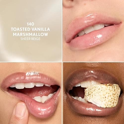 COVERGIRL Clean Fresh Squishy Glaze Lip Butter Balm, Flavored, Non-Sticky, with Vitamin E & Shea Butter – 140 Toasted Vanilla (Sheer Beige) thumbnail 2