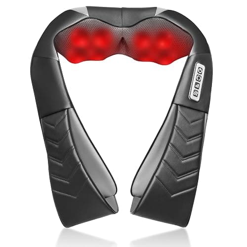 Alliggic Shiatsu Neck and Back Massager, Electric Shoulder Massager with Heat, Deep Tissue Kneading Massage for Pain Relief, Gifts for Dad Mom Friend Birthday Father's Day(NOT Cordless) - Image 1