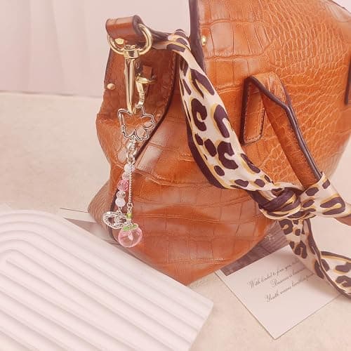 AGEN KGEN Aesthetic Y2K keychains Cute Butterfly Star Strawberry Bear Guitar Keychains Charms for Women Bag Purse Gifts thumbnail 5