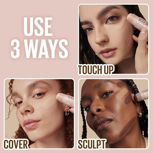 Maybelline Lifter Stix Multi-Use Face Stick - Contour, Bronzer, Concealer and Foundation Stick, All-In-One Creamy Face Makeup with Cranberry Seed Oil, 55, 1 Count thumbnail 4