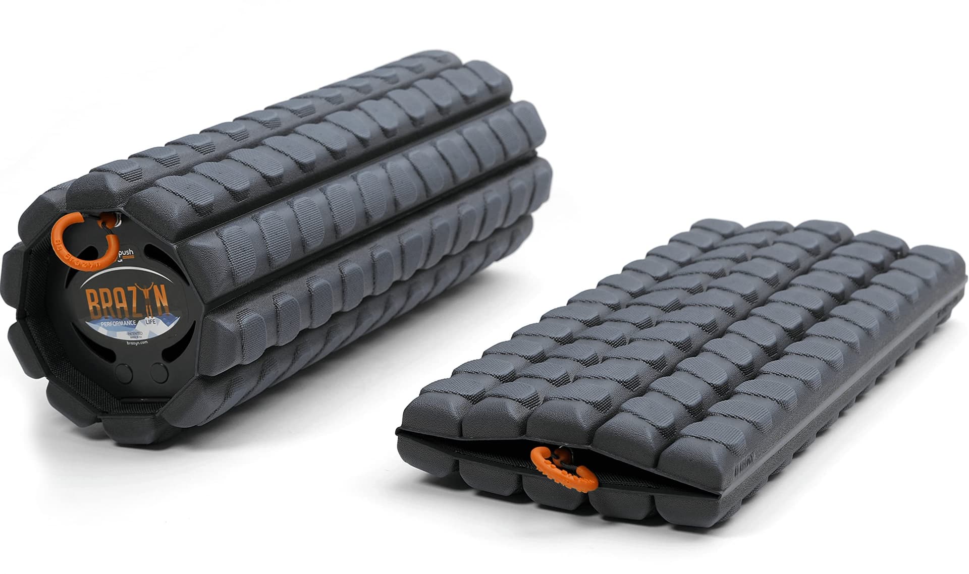 Brazyn Morph Foam Roller - for Home, Gym, Office, Travel, Athletes - Collapsible & Lightweight Roller for Trigger Point Massage, Myofascial Release (Alpha Series (Deep Tissue) - Midnight) - Image 1