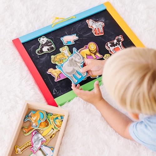 Melissa & Doug Wooden Animal Magnets Set (20 Pieces) – Farm, Zoo & Pet Fridge Magnets in Storage Box – Montessori Preschool Learning Toys for Toddlers & Kids Ages 2+ - FSC-Certified thumbnail 6