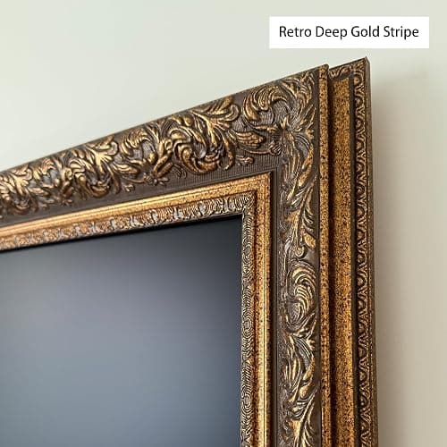 Classic Vintage Deep Gold 43" TV Frame - Compatible ONLY with Samsung The Frame TV (Fits 2021-2026 Models, Model Codes: 43LS03A/B/C/D/FA/HE) thumbnail 7