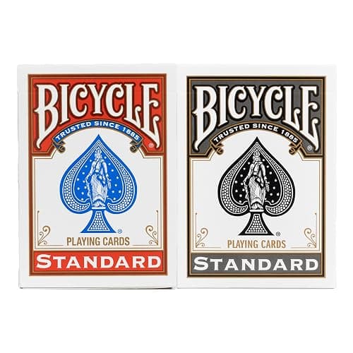 Bicycle Rider Back Playing Cards, Standard Index, Red & Black Decks of Cards, Premium Poker Cards for Blackjack, Casino Games & Family Game Night, 2 Count (Pack of 1) thumbnail 2