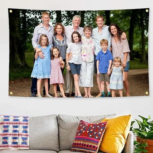 Custom Flag,Personalised Flags,Make Your Own Flags with Print Photo/Logo/Text,Design banner for Living Room Bedroom Garden Outdoors Décor Corridor Balcony Camping Flag Yard Sign. thumbnail 8