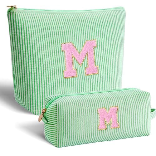 Btffitting Mothers Day Gifts for Mom,Mum Gifts from Daughter,Birthday Gifts for Wife Sister Her,Mother in Law Gift,Mama Gifts Idea,Makeup Bag Set Cosmetic Bag - Green,M - Image 1