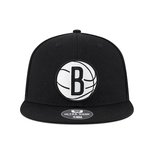 Ultra Game Men NBA Official Twill Snap Back Ultimate Black Baseball Cap Hat thumbnail 2