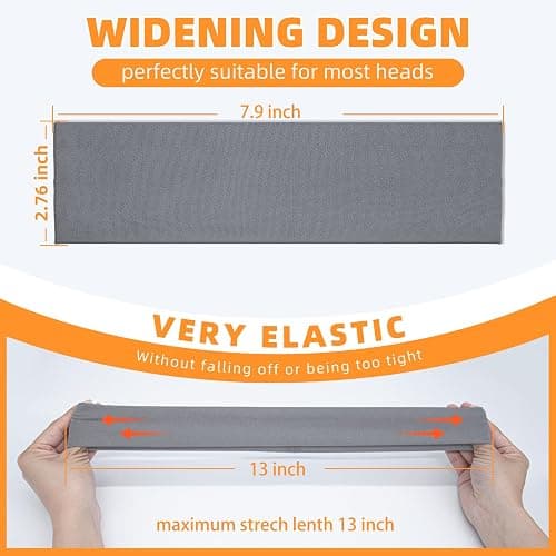 8PCS Summer-Exclusive Non Slip Sports Elastic Soft Running Fashion Headbands Absorb Sweat for Women & Men Working Out, Travel thumbnail 4