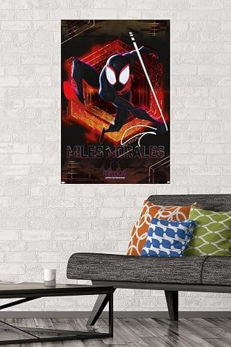 Marvel Spider-Man: Across the Spider-Verse – Miles Wall Poster, 34L" x 22.4W", Unframed Version thumbnail 2