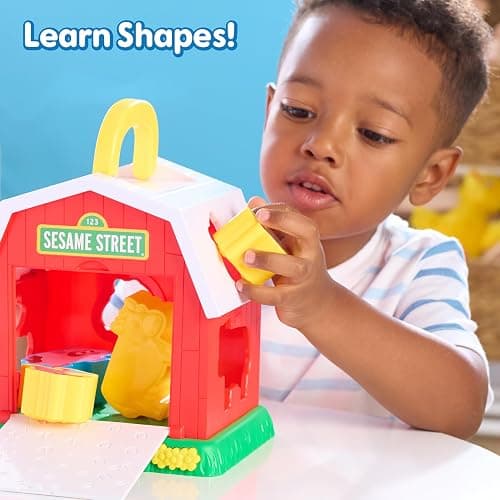 Sesame Street Elmo's Learn & Sort Barn with Music and Sounds, 6-Pieces, Teaches Toddlers Shapes, Sounds, and Problem-Solving Skills, Toy for Girls, Boys, Kids, Ages 2 and Up by Just Play thumbnail 6