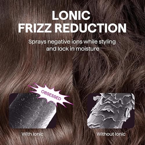 Wavytalk Updated Version Thermal Brush for Blowout Look, Blowout Express 1.5 Inch Ionic Thermal Round Brush Makes Hair Smoother Get Natural Curls, Dual Voltage, Easy to Use thumbnail 2