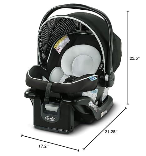Graco® SnugRide Lite LX Infant Car Seat, Lightweight Rear-Facing Seat for Babies 4–30 lb, 4-Position Adjustable Base, LATCH Installation & ProtectPlus Engineered, Studio thumbnail 2