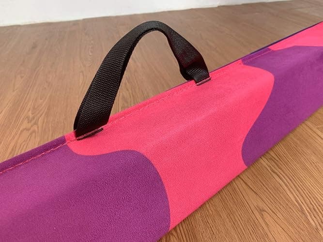 MARFULA 6 FT / 8 FT / 9 FT Folding Gymnastics Beam Foam Balance Floor Beam - Extra Firm - Suede Cover - Anti Slip Bottom with Carry Bag for Kids/Adults Home Use thumbnail 3