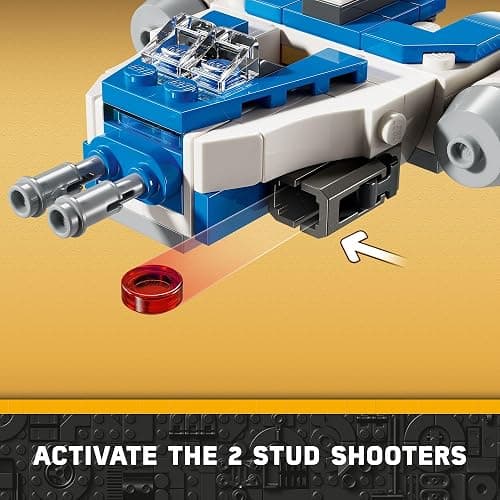 LEGO Star Wars: The Clone Wars Captain Rex Y-Wing Microfighter Building Set, Collectible Star Wars Y-Wing Toy for Kids with Captain Rex Minifigure, Star Wars Gift for Boys & Girls Ages 6 and Up, 75391 thumbnail 4