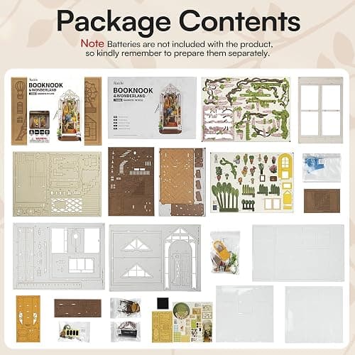 Rolife DIY Book Nook Kits for Adults-Garden House Bookshelf Insert Booknook-3d Puzzle Dollhouse Room Decor for Teen Girls Boys Women Men thumbnail 8