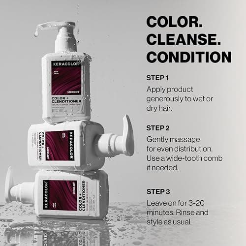 Keracolor Color + Clenditioner, Semi-Permanent Hair Color, 23 Shades thumbnail 7
