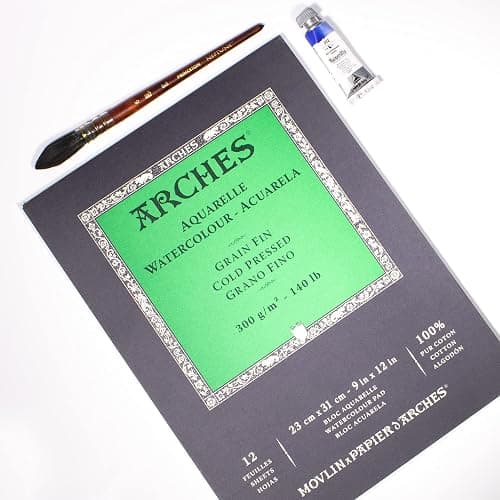 Arches Watercolor Paper Pad, 140 pound, Cold Press, 9"x12" thumbnail 3