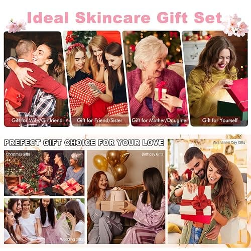 Sakura Skin Care Set Christmas Birthday Gifts for Teen Girls -Skincare for Girls 10-12 - Kids Skin Care Set for girls Ages 8-12 - Kids Skin Care for Teens 10-12 - Skin Care Kit for Women with Gua Sha thumbnail 7