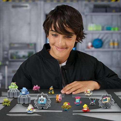 MrBeast Lab Swarms Series 3, Hyper Fusion Series, 14 Pack Collectible Micro Beasts, 14 Collectible Stickers & 4 Fusion Caps to Build Out Your Own MrBeast Lab - Milk Bones thumbnail 4