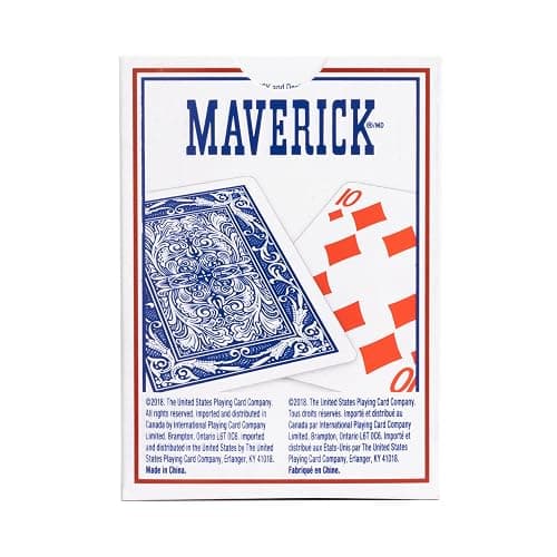 Maverick Playing Cards 12 Pack, Standard Index, Red and Blue Decks, Bulk Playing Cards for Poker, Card Games, and Family Game Night thumbnail 6