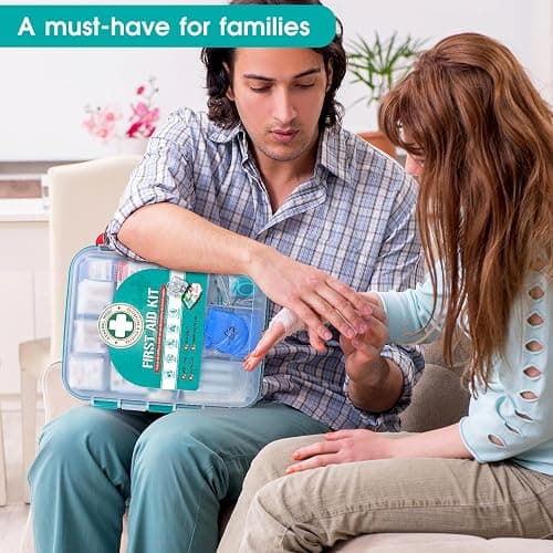 General Medi 420 Pieces Professional First Aid Kit - HardCase First Aid Box - Contains Premium Medical Supplies for Travel, Home, Office, Vehicle, Camping, Workplace & Outdoor thumbnail 7