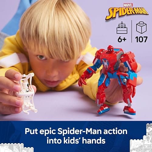 LEGO Marvel Spider-Man Mech vs. Anti-Venom Building Toy Set - Spider-Man Toy for Kids, Boys and Girls, Ages 6+ - Buildable Action Figure - Superhero Gift for Birthday - 76308 thumbnail 2