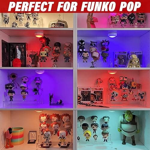 AZEAM Acrylic Display Riser, Clear Perfume Organizer, 3 Tier Cupcake Stand | Acrylic Shelves for Amiibo Funko POP Figures, Shelf Risers for Makeup and Cosmetic, Riser Stand for Vendor Collector, 2 Pack thumbnail 4