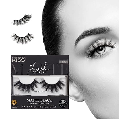 Kiss Lashes Lash Couture Matte Black Faux Mink Collection 02 - Image 1