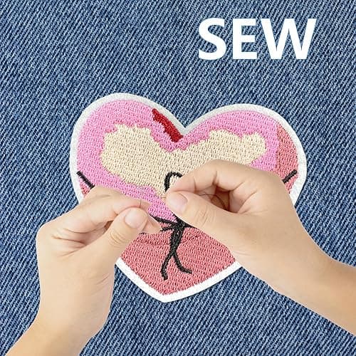 Boho Girly Iron On Patches, Cute Embroidery Applique Patch, DIY Decorative Heat Press Patches for Jeans Jackets Clothing Backpacks Hats (Boho3 12 Pcs) thumbnail 6