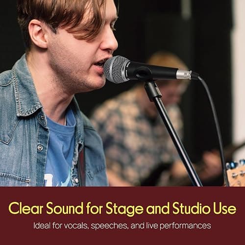 Pyle Microphone, Dynamic Cardioid, XLR Cable Included, Unidirectional, Rugged Construction, Built-in Pop Filter, Perfect for Stage & Studio, High Gain, Ultra-Wide Frequency Response, 15ft Cable thumbnail 7