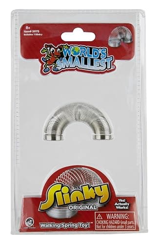 Worlds Smallest Slinky, Walking Spring Toy, Fidget Toy - Image 1