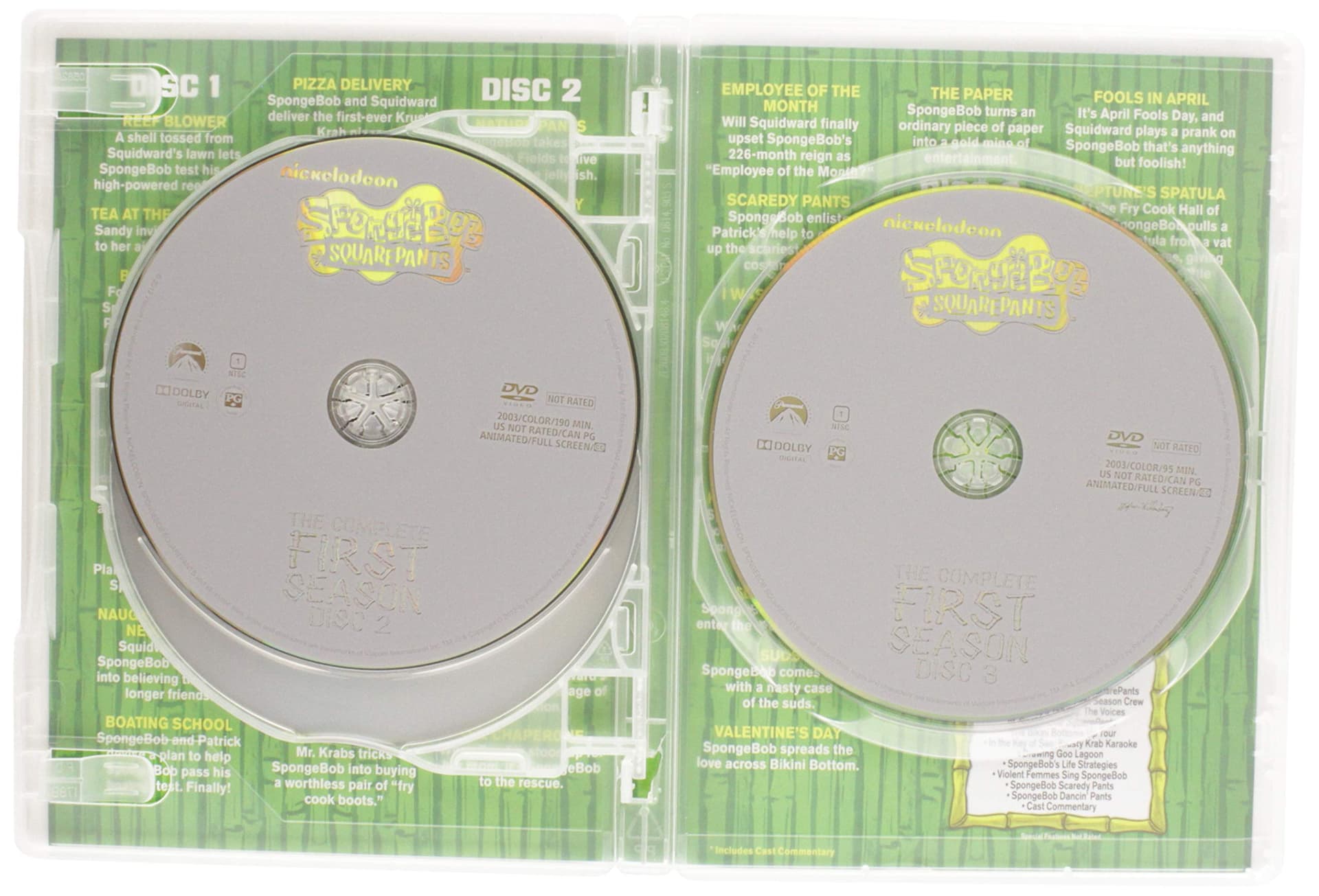 Spongebob Squarepants - The Complete 1st Season (DVD, 2003, 3-Disc Set) thumbnail 4