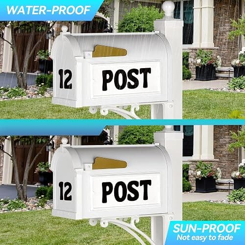 150 PCS Letter Stickers Large Bulletin Board Letters Alphabet Number Stickers Vinyl Waterproof Self-Adhesive Stick on Letters for Poster Board Mailbox Crafts Classroom Home Party Decor(Black, 3 Inch) thumbnail 5