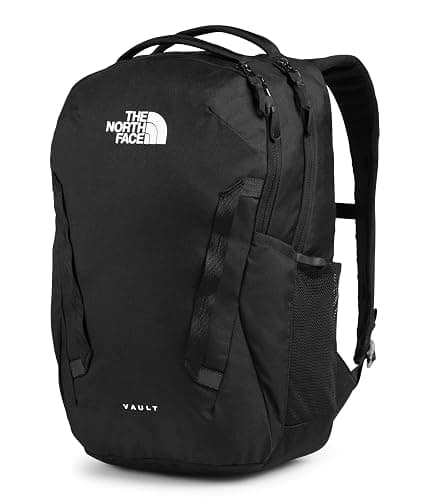 The North Face Vault Everyday Laptop Backpack | Commuter Travel Bag with Water-Repellent Finish, Spacious Main Compartment, TNF Black-NPF, One Size thumbnail 3