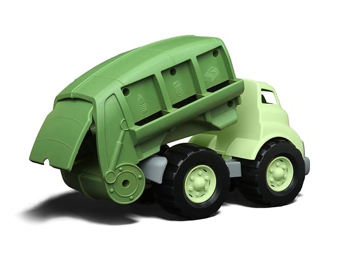 Green Toys Recycling Truck in Green Color - BPA and Phthalates Free Garbage Truck for Improving Gross Motor, Fine Motor Skills. Kids Play Vehicles thumbnail 3