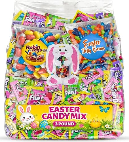 Easter Candy Mix Bulk 3 lb - Individually Wrapped Chocolate Candy Variety Pack, Easter Basket Stuffers, Assorted Candy Gift Box for Kids, Spring Party Treats - Image 1