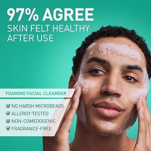 CeraVe Foaming Facial Cleanser, Face Wash for Oily Skin, 8fl oz | Skin Care with Hyaluronic Acid & Niacinamide, Makeup Remover, Daily Face Wash For Men & Women, Fragrance Free, Oil Control thumbnail 4