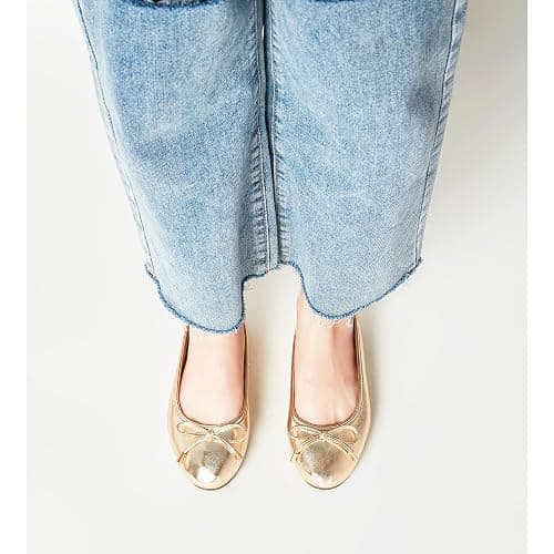 Gasfly Women's Shine Ballet Bow Dressy Flats Round Toe Slip On Foldable Flats Dress Work Shoes for Business Casual Office thumbnail 7