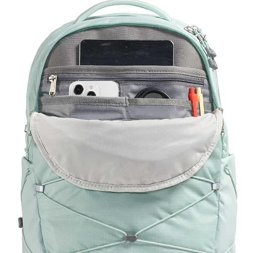 The North Face Women's Borealis Backpack, Opal Frost, OSFA | Everyday Travel Bag, Laptop Sleeve, Reflective Details, Laptop Sleeve thumbnail 4
