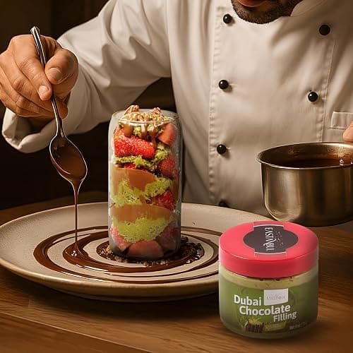 Eastanbul Dubai Chocolate Bar Mixture, 8oz, Dubai Chocolate Bar Pistachio Filling, Crispy Premium Kataifi and Pistachio Cream, Single Ingredient to Make Viral Candy, No Palm Oil thumbnail 7