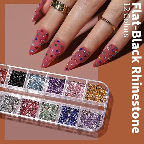 FANDAMEI Nail Art Brushes Set, Nail Art Kit, Nail Design Kit, Nail Art Dotting Pens, Nail Stickers, Butterfly Nail Art Sequins, Nail Foils, Nail Art Flakes Iridescent, Rhinestones For Nails thumbnail 6