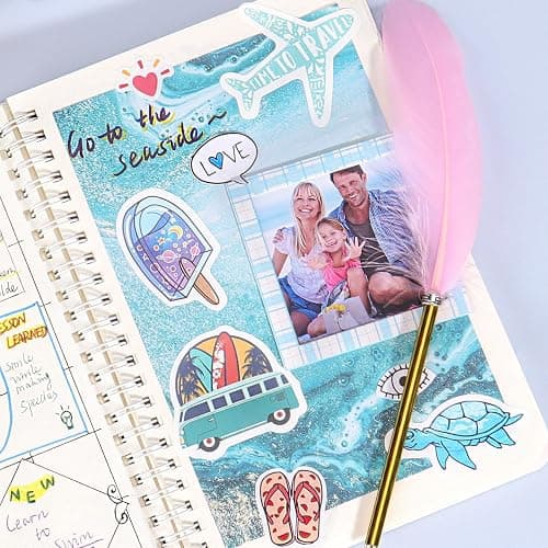 VERTOY DIY Journal Kit for Girls - Ideas Birthday Gifts and Toys Age 8 9 10 11 12 13+ Years Old, Kids Scrapbook Journaling Kit for Writing Diary Supplies Set, Teen Girls Trendy Stuff thumbnail 5