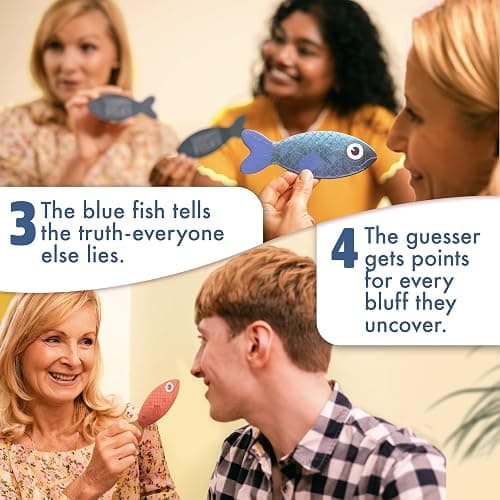 Big Potato Sounds Fishy Board Game: The Bluffing Family Game for Kids 10+ - Best New Family Quiz Games, Trivia Games for Groups of People thumbnail 4