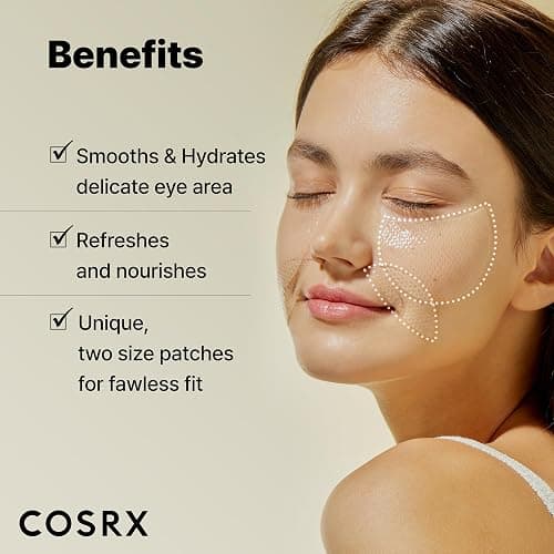 COSRX Advanced Snail Hydrogel Eye Patch (60pc), Gel Serum Mask, Puffy Undereye Treament, Fine Lines, Refresh, Hydrate, Korean Skin Care, Stocking Stuffers for Women thumbnail 7