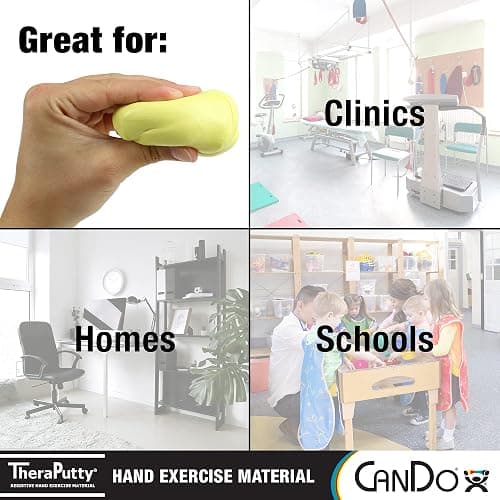 CanDo TheraPutty Standard Hand Exercise Putty For Rehabilitation, Exercises, Hand Therapy, Occupational Therapy, Hand Strengthening, Improve Motor Skills, Stress Relief thumbnail 2