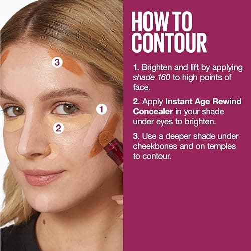 Maybelline Instant Age Rewind Eraser Dark Circles Treatment Multi-Use Concealer, 115, 1 Count (Packaging May Vary) thumbnail 7
