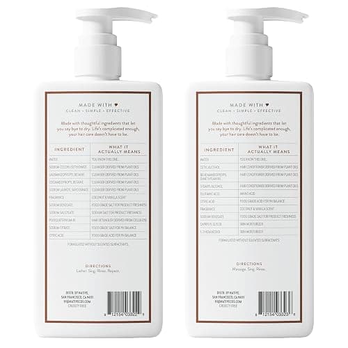 Native Coconut & Vanilla Shampoo and Conditioner Contain Naturally Derived Ingredients | All Hair Types, Color & Treated, Fine to Dry Damaged, Sulfate & Dye Free - 2-Pack thumbnail 13