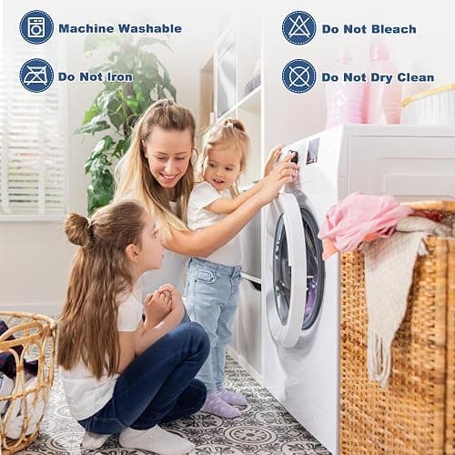 GRT Full Mattress Protector Waterproof, 100% Waterproof Quilted Fitted Mattress Pad, Noiseless Hollow Cotton Mattress Cover, fits up to 18" Deep, Dust Proof White thumbnail 6