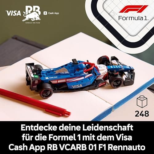 LEGO Speed Champions Visa Cash App RB VCARB 01 F1 Rennauto - Bauset mit Formel 1 Minifigur zum Sammeln - baubares Modell und Sammlerstück - Geschenk für Erwachsene und Motorsportfans 77246 thumbnail 2